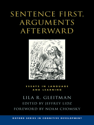 cover image of Sentence First, Arguments Afterward